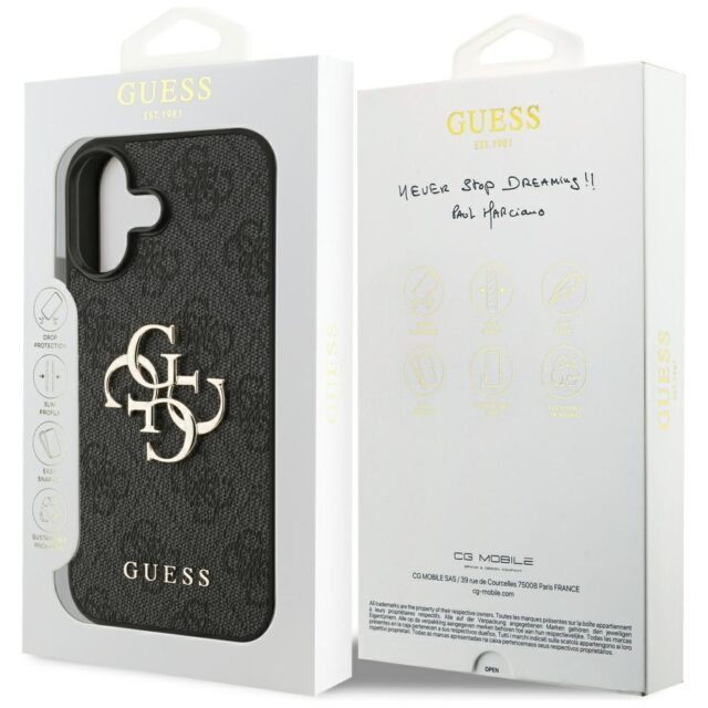 Case Guess 4G Big Logo for iPhone 17 black - imagine 8