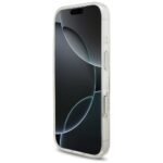 Guess IML Flowers Electro Pearl Strap MagSafe Case for iPhone 17 Pro White - imagine 5