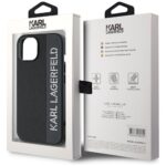 Karl Lagerfeld KLHCP15SPSAKDGCK iPhone 15 / 14 / 13 6.1" black hardcase Saffiano Rhinestones & - imagine 8