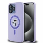 Karl Lagerfeld KLHMP15XSCMKCRHU iPhone 15 Pro Max 6.7" purple hardcase Silicone Karl&Choupe Heads