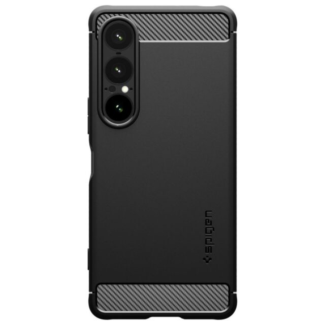 Case Spigen Rugged Armor for Sony Xperia 1 VII black - imagine 2