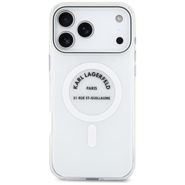 Karl Lagerfeld IML Karl RSG Logo MagSafe Case for iPhone 17 Pro Max Transparent - imagine 3