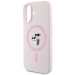 Karl Lagerfeld KLHMP16SSCMKCRHP iPhone 16 6.1" pink hardcase Silicone Karl&Choupette Heads Rin - imagine 6