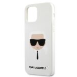 Karl Lagerfeld KLHCP12SSLKHWH iPhone 12 mini 5,4" white hardcase Silicone Karl`s Head - imagine 6