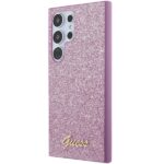 Guess GUHCS24LHGGSHU S24 Ultra S928 purple hardcase Glitter Script - imagine 2