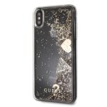 Guess GUHCI65GLHFLGO iPhone Xs Max gold hard case Glitter Hearts - imagine 2