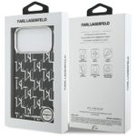 Karl Lagerfeld IML KL Monogram MagSafe Case for iPhone 17 Pro Max Black - imagine 8