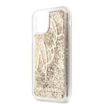 Karl Lagerfeld KLHCN61TRKSGO iPhone 11 6,1" / Xr gold Glitter Signature - imagine 4
