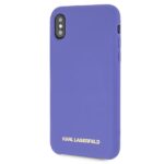 Karl Lagerfeld KLHCPXSLVOG iPhone X/Xs hardcase violet Silicone - imagine 2