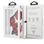 Guess GUHCI65ROSTR iPhone Xs Max transparent hard case Flower Desire red roses - imagine 7