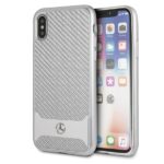 Mercedes MEHCPXHACASI iPhone X/Xs hard case silver Real Carbon Dynamic
