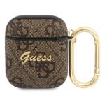 Guess GUA24GSMW AirPods cover brown 4G Script Metal Collection