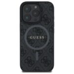 Guess GUHMP16XG4GFRK iPhone 16 Pro Max 6.9" black hardcase 4G Ring Classic Logo MagSafe - imagine 3