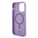 Guess GUHMP15XPSAHMCU iPhone 15 Pro Max 6.7" purple hardcase Saffiano MagSafe - imagine 7
