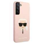 Karl Lagerfeld KLHCS22SSLKHPI S22 S901 pink hardcase Silicone Karl`s Head - imagine 4