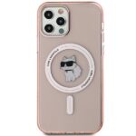 Karl Lagerfeld KLHMP12MHFCCNOP iPhone 12/12 Pro 6.1" pink hardcase IML Choupette MagSafe - imagine 3