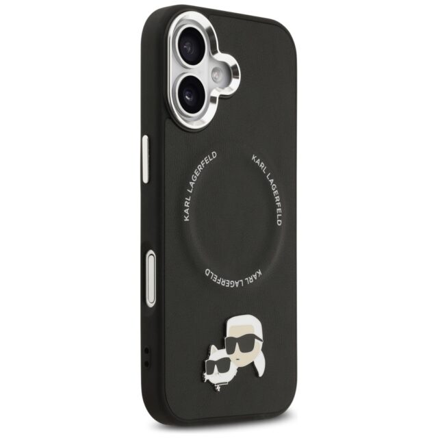 Karl Lagerfeld Karl & Choupette Pins MagSafe Case for iPhone 17 Black - imagine 4