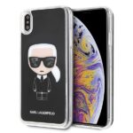 Karl Lagerfeld KLHCI65ICGBK iPhone Xs Max black Iconic Glitter