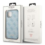 Guess GUHCP12MG4GFBL iPhone 12 / 12 Pro 6,1" blue hard case 4G Metal Gold Logo - imagine 8