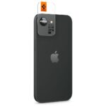 Camera cover Spigen Optik Pro Glas.TR  "EZ FIT" Camera Protector 2pcs for iPhone 16e black - imagine 6