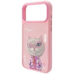 Case Nimmy Cool&Cute 2.0 Cat for iPhone   17 Pro Max pink - imagine 6