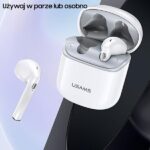 USAMS Słuchawki Bluetooth 5.0 TWS SYseries SY02 bezprzewodowe niebieski/blue BHUSY02 - imagine 4