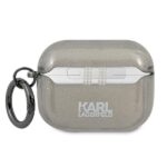 Karl Lagerfeld KLAPUKHGK AirPods Procover black Glitter Karl`s Head - imagine 2