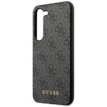 Guess GUHCS23MG4GFGR S23+ S916 grey hardcase 4G Metal Gold Logo - imagine 6