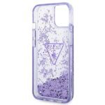 Guess GUHCP14SLFCTPU iPhone 14 / 15 / 13 6.1" purple hardcase Liquid Glitter Palm Collectio - imagine 7