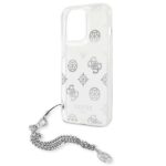 Guess GUHCP13LKSPESI iPhone 13 Pro / 13 6,1" silver hardcase Peony Chain Collection - imagine 6