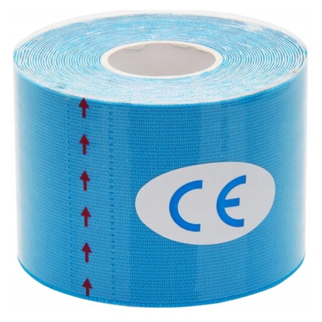 Extralink Kinesiology Tape, Sport Tape Pro 5mx5cm Blue - imagine 4