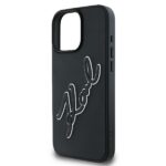 Karl Lagerfeld KLHCP16L3DRKSDLK iPhone 16 Pro 6.3" black hardcase 3D Rubber Bicolor Signature - imagine 6