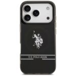 US Polo DH and Bottom Stripe Logo MagSafe Case for iPhone 17 Pro Black - imagine 3