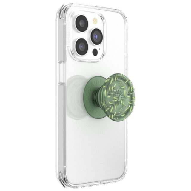 Grip and stand for phone Popsockets PlantCore Grip Olive green 807373 - imagine 5