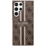 Guess GUHCS23LP4RPSW S23 Ultra S918 brown hardcase 4G Printed Stripe - imagine 3