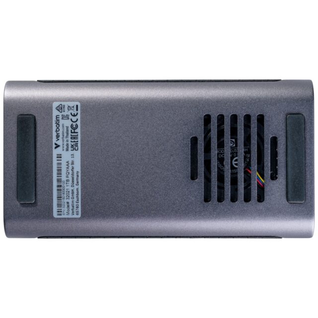 External Drive Verbatim TurboMetal SSD 1TB USB4 USB-C gray 32021 - imagine 6