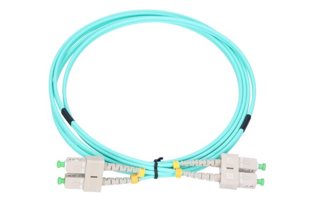 Extralink SC/APC-SC/APC | Patchcord | Multi Mode, OM3, Duplex, 3mm, 5m - imagine 2