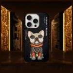 Nimmy case iPhone 16 Pro 6.3" black Glasses Cool Dog - imagine 8