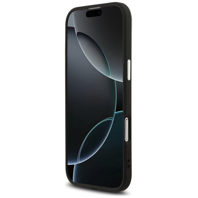 Case Guess Glitter Triangle Logo MagSafe for iPhone Air black - imagine 5