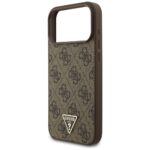 Guess 4G Strap Triangle Logo MagSafe case for iPhone 17 Pro Max brown - imagine 6