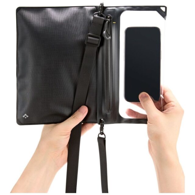 Case Spigen A640 Universal Waterproof Crossbag black - imagine 4