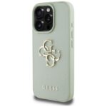 Case Guess Grained Big 4G Logo Small Classic Logo for iPhone 16 Pro green - imagine 2