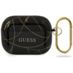 Guess GUACAPTPUCHBK AirPods Pro cover black Gold Chain Collection