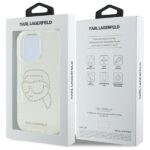 Karl Lagerfeld KLHCP16LHKHDCELT iPhone 16 Pro 6.3" transparent hardcase IML Rhinestones Karl Head - imagine 8