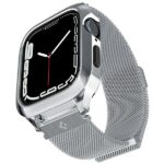 Spigen Metal Fit PRO Apple Watch 8/SE/7/6/5/4 (44/45mm) srebrny/silver ACS04584