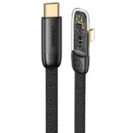 USAMS angled cable USB-C to Lightning PD 20W Fast Charging Iceflake Series 2m black SJ586USB01