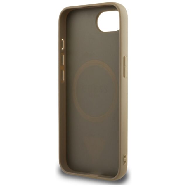 Case Guess Grained Triangle MagSafe for iPhone 16e brown - imagine 7