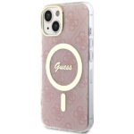 Guess GUHMP14MH4STP iPhone 14 Plus / 15 Plus 6.7" pink hardcase 4G MagSafe - imagine 2