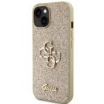 Guess GUHCP15SHG4SGD iPhone 15 / 14 / 13 6.1" gold hardcase Glitter Script Big 4G - imagine 2