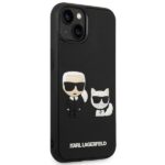 Karl Lagerfeld KLHCP14S3DRKCK iPhone 14/ 15 / 13 6,1" black hardcase Karl&Choupette Ikonik 3D - imagine 4